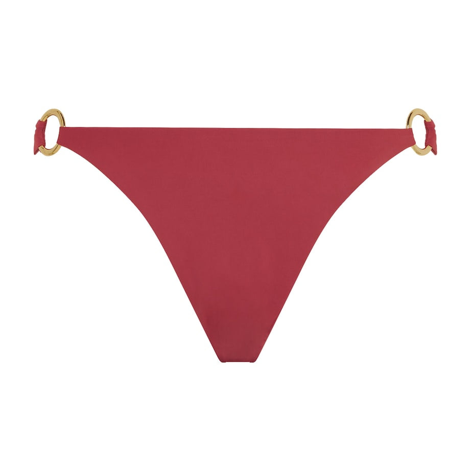 AWAY THAT DAY Burgundy Sorrento Bikini Bottoms