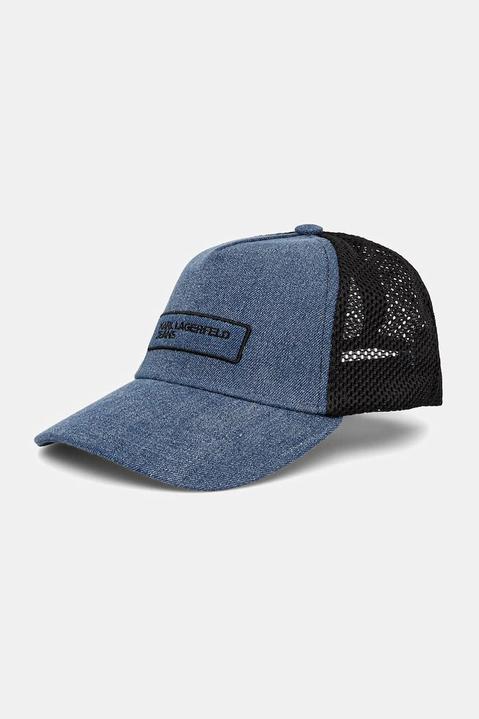 Karl Lagerfeld Jeans şapka trucker kadın pamuklu