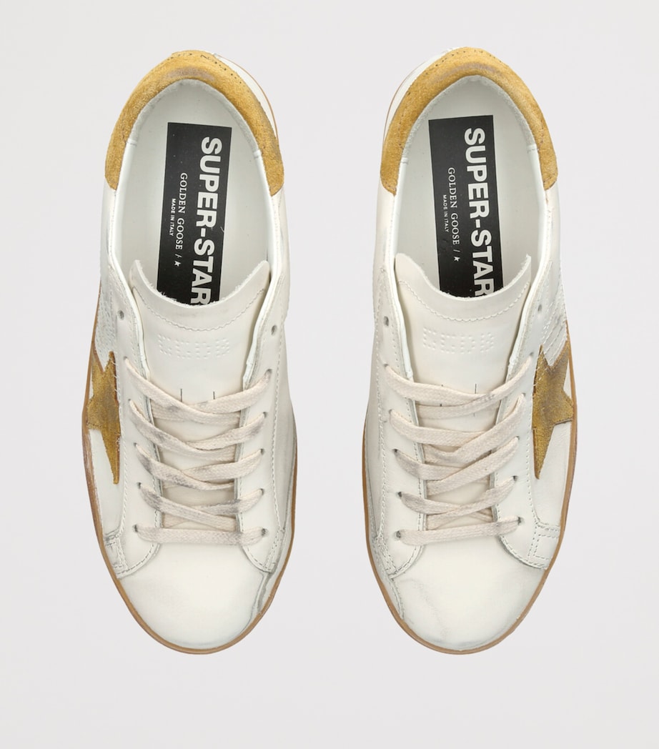 White Leather Super-Star Sneakers
