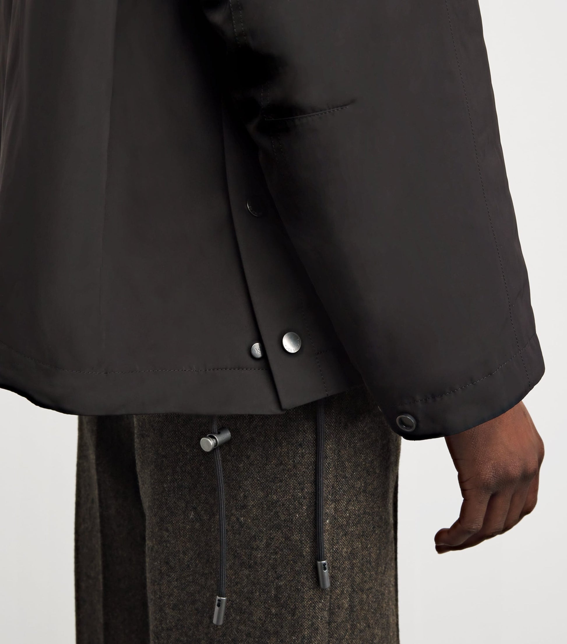 Black Mink Technical Parka Jacket (64cm)