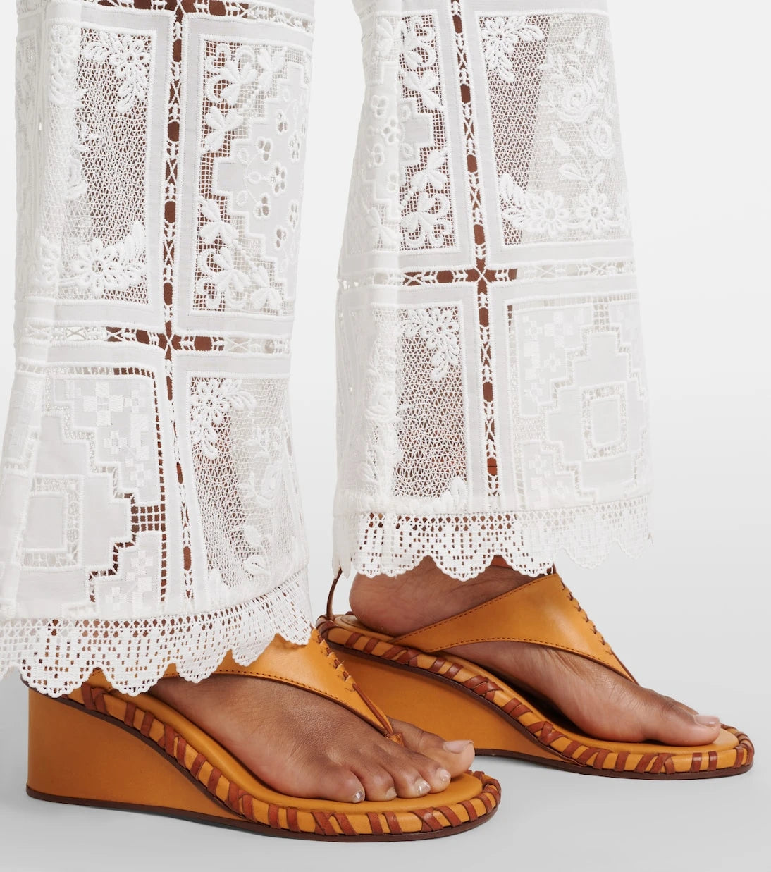 Zimmermann - Floral lace flared pants