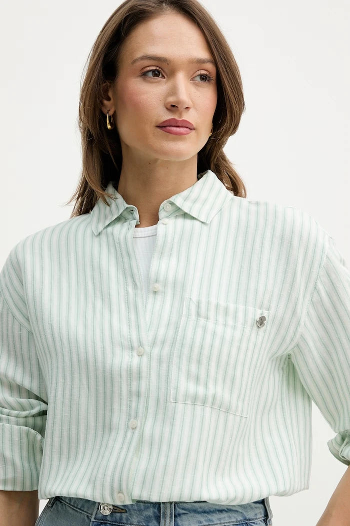 U.S. Polo Assn. Keten Gömlek LOOSE FIT