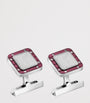 Sterling Silver Santos De Cartier Cufflinks