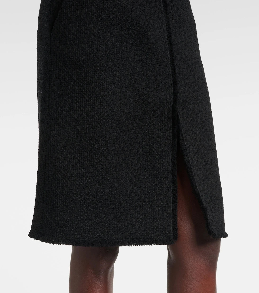 Dolce&Gabbana - DG wool-blend tweed midi skirt