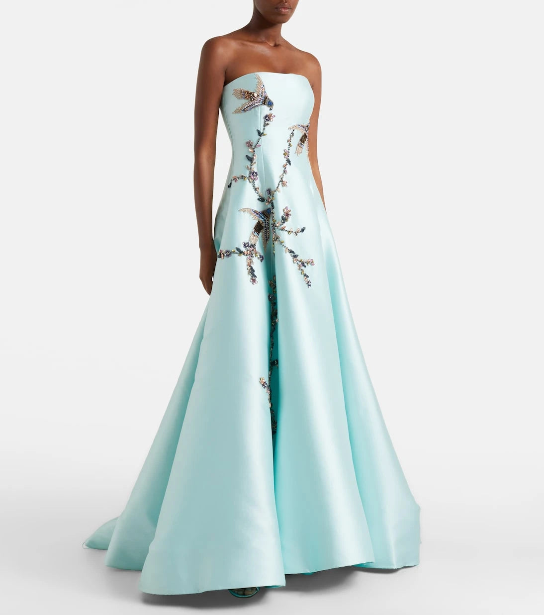 Costarellos - Mavia embellished bustier gown