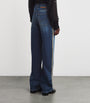 Stella McCartney Blue Chain Tassel Straight-Leg Jeans