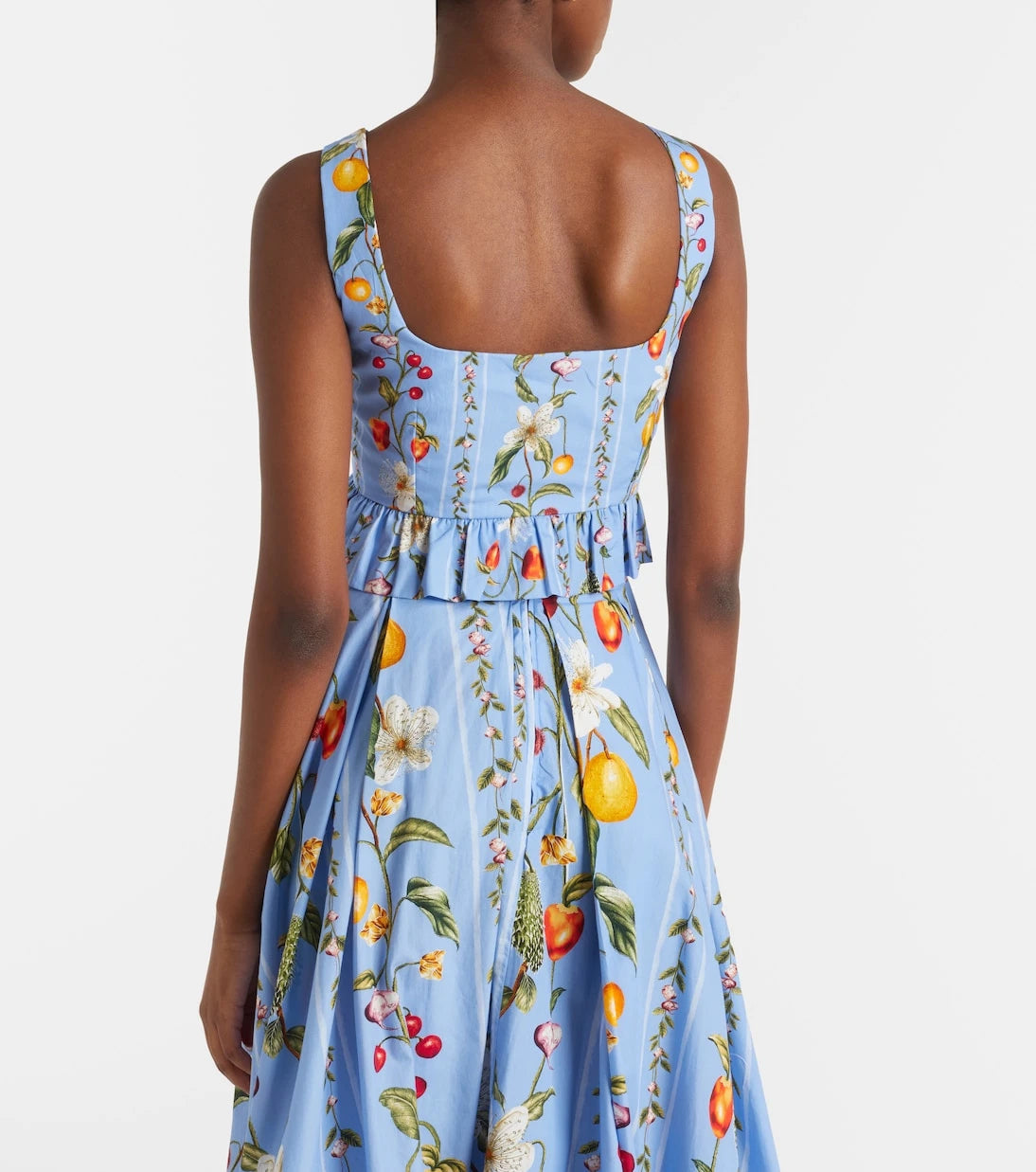 Agua by Agua Bendita - Eslabón printed cotton bustier top