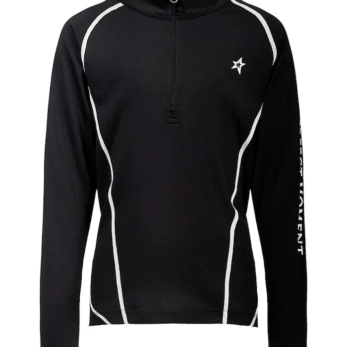 Çocuklar için fonksiyonel uzun kollu üst Perfect Moment thermal half zip