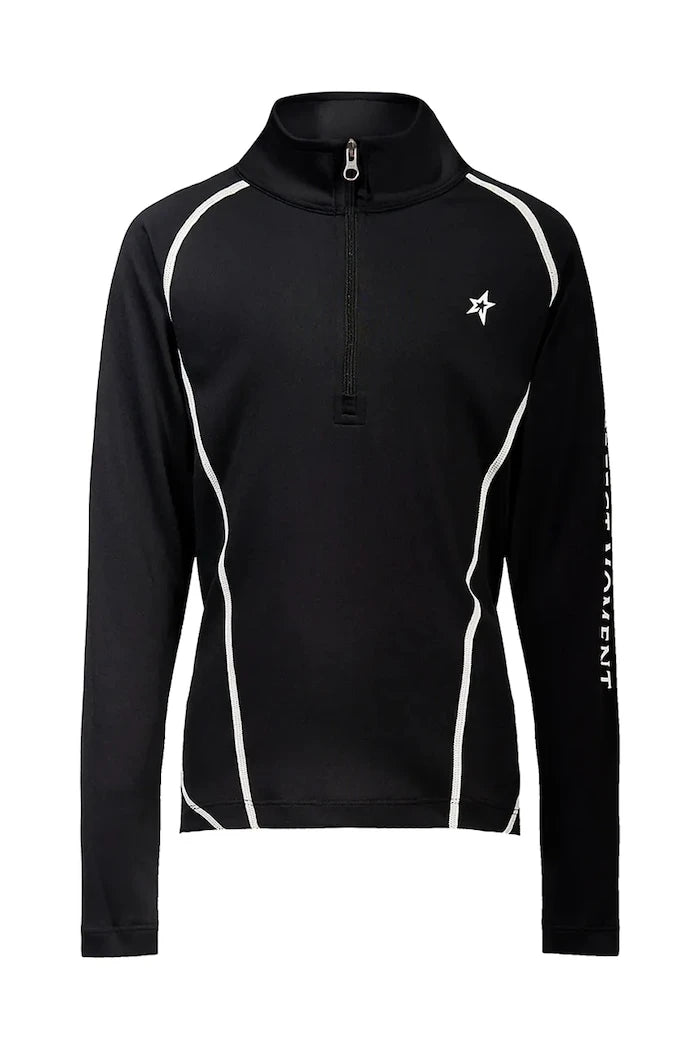 Çocuklar için fonksiyonel uzun kollu üst Perfect Moment thermal half zip