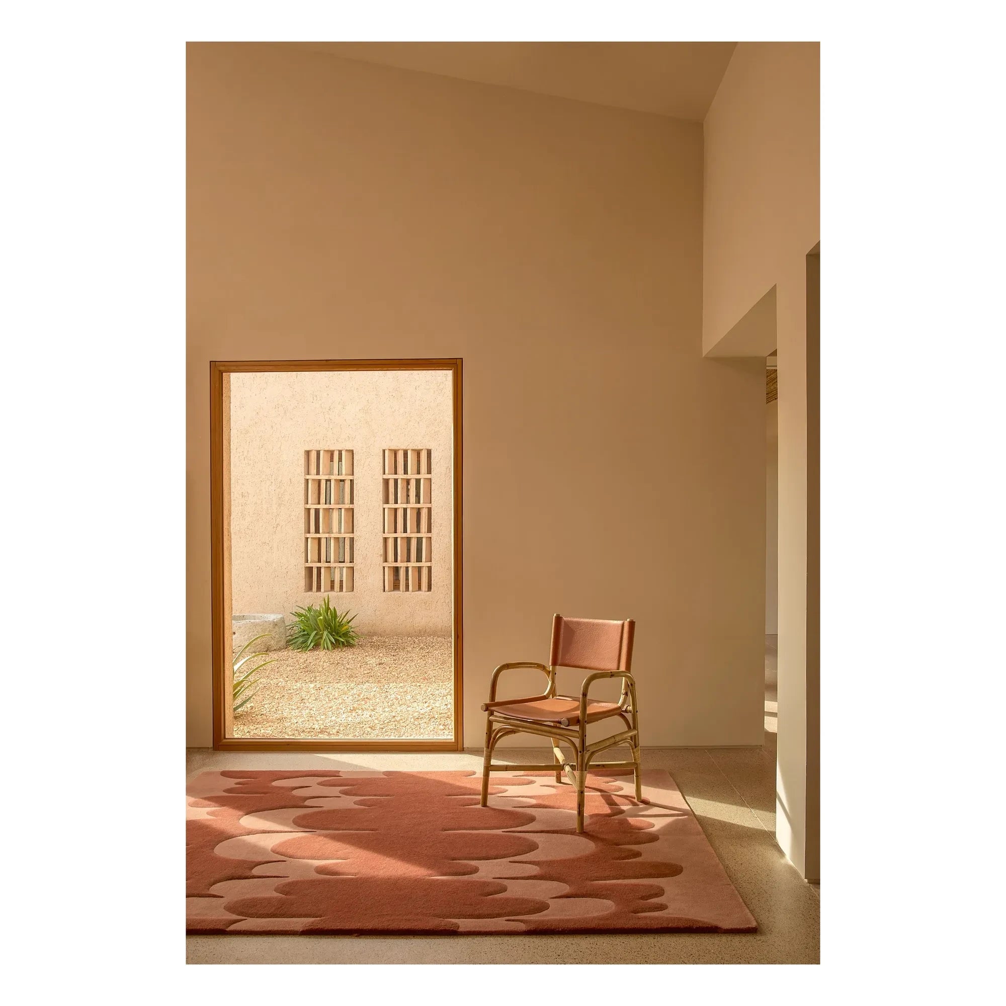 Nanimarquina - Echo wool rug, Lucia Eames | Terracotta