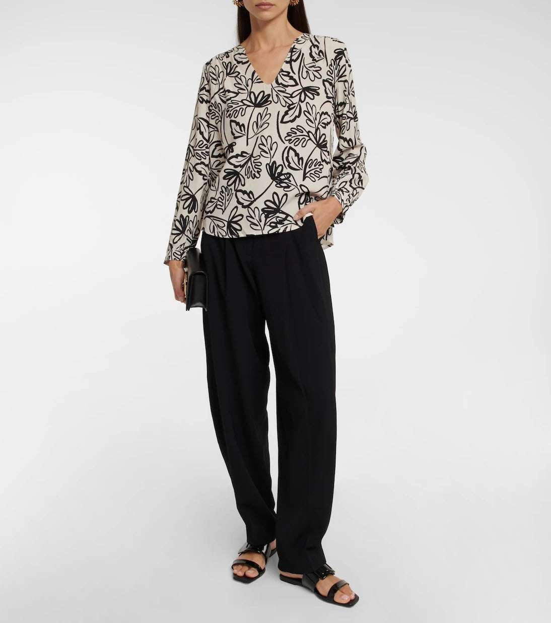 Velvet - Printed crêpe blouse