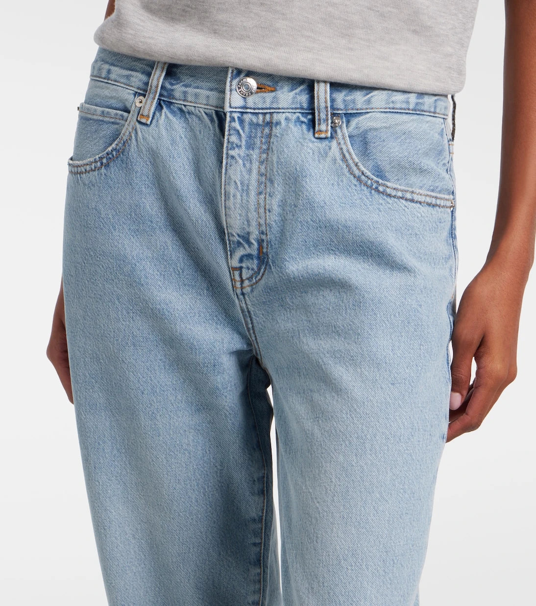 Frame - The Hang Cuff straight jeans