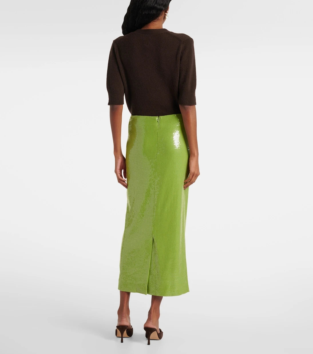Oscar de la Renta - Sequined pencil skirt