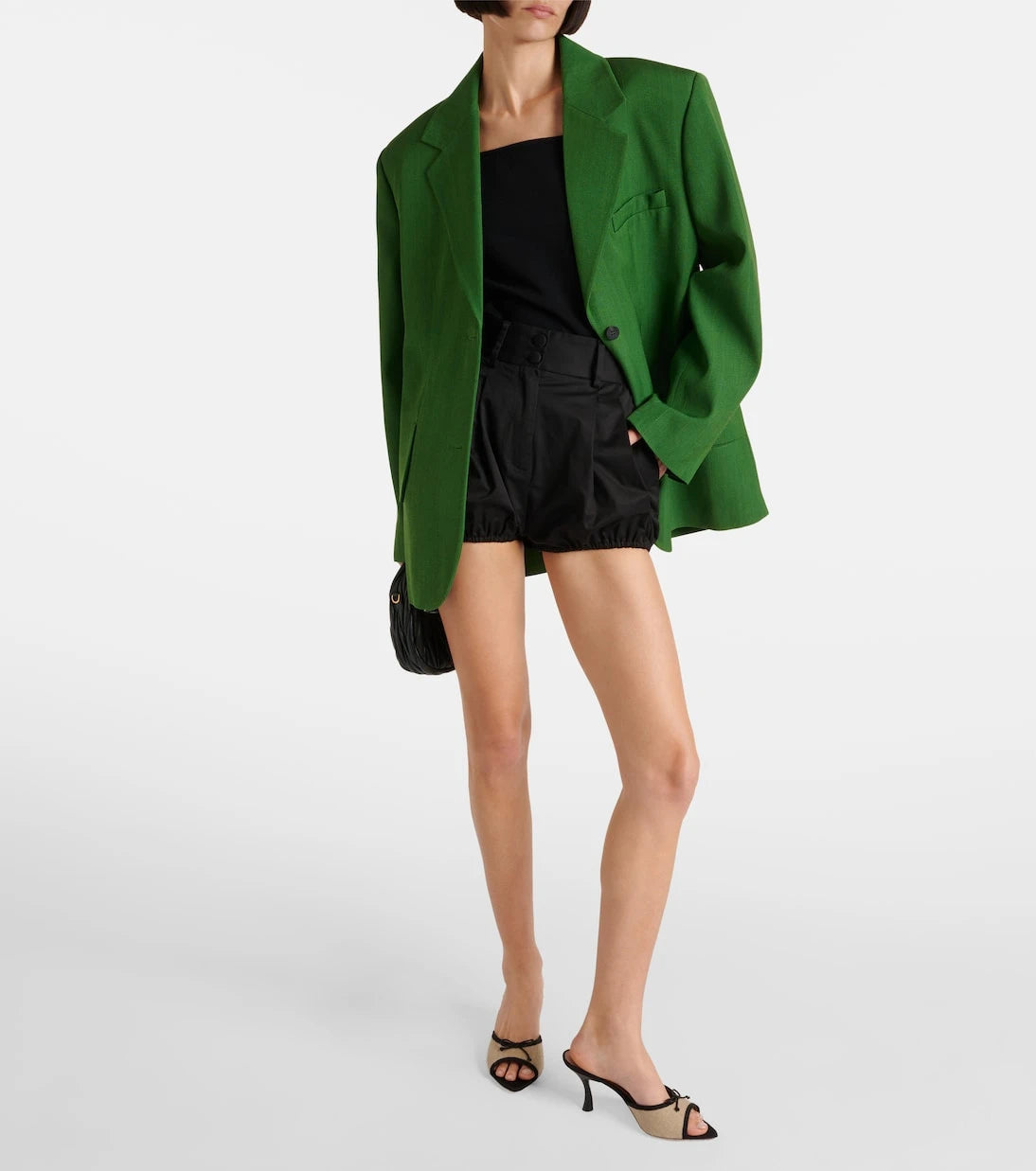 Malone Souliers - x Tabitha Simmons 70 leather-trimmed mules