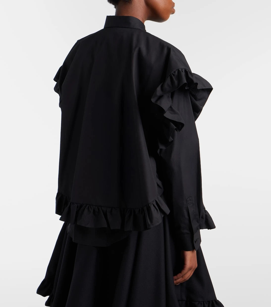 Noir Kei Ninomiya - Ruffled cotton blouse