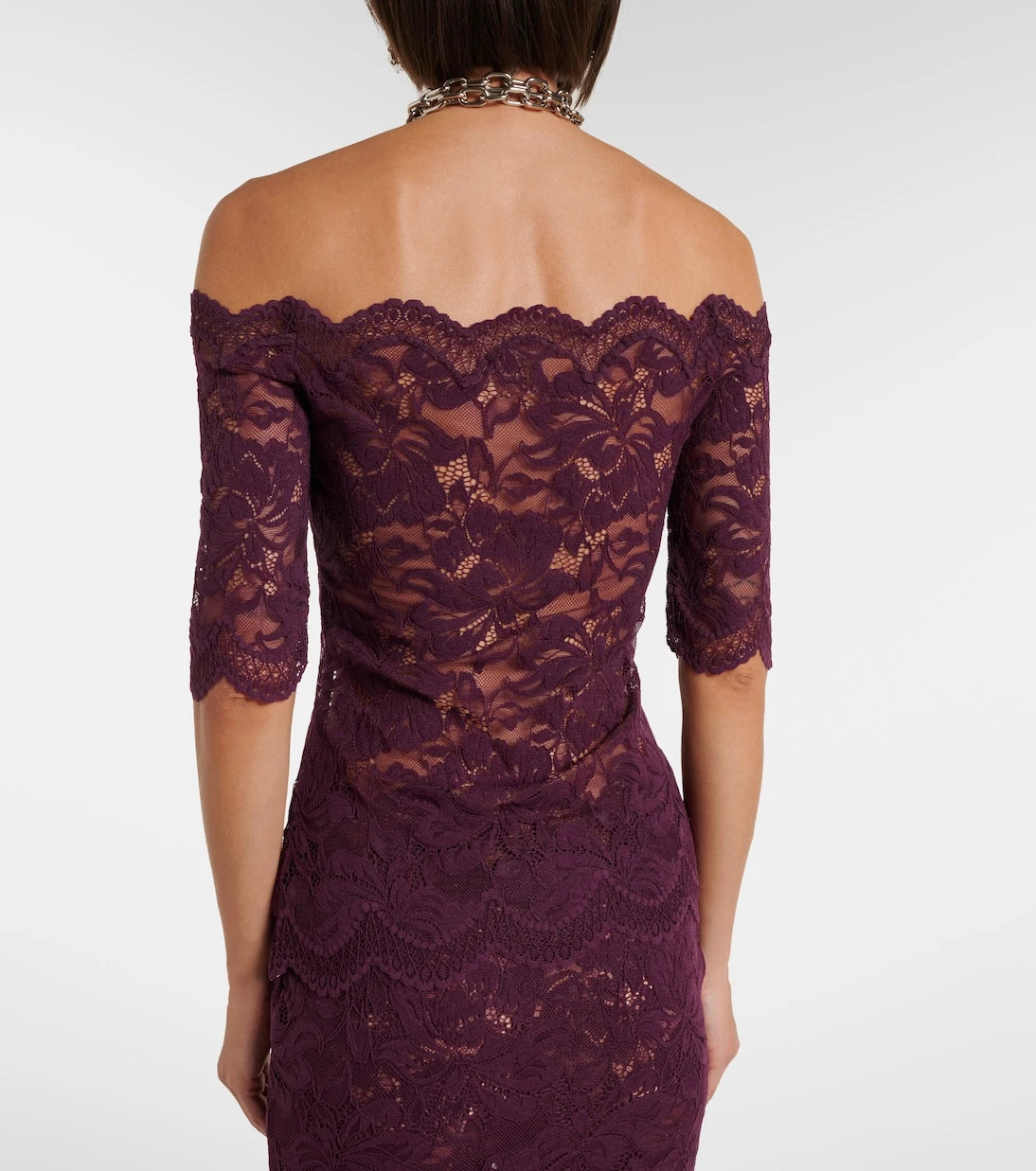 Rabanne - Off-shoulder lace top