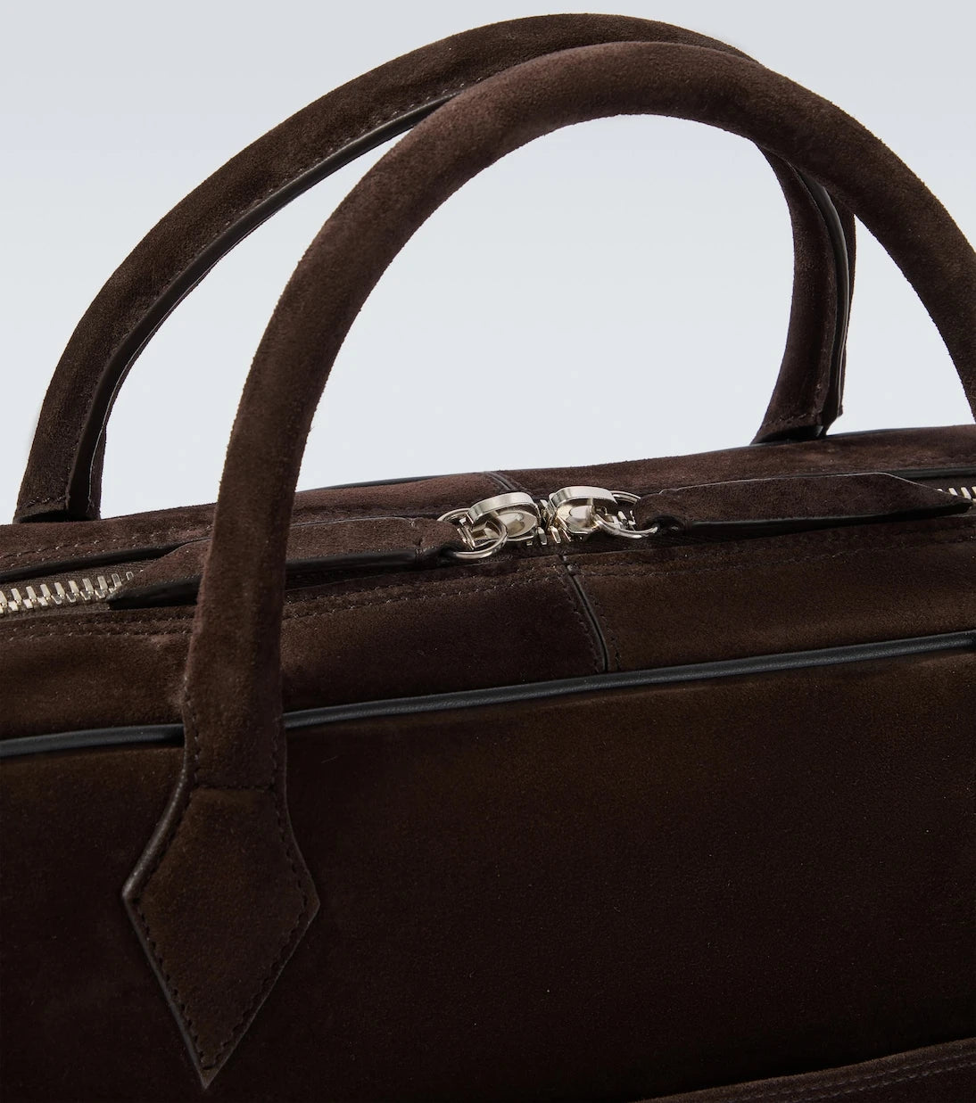 Métier - Closer Slim suede briefcase