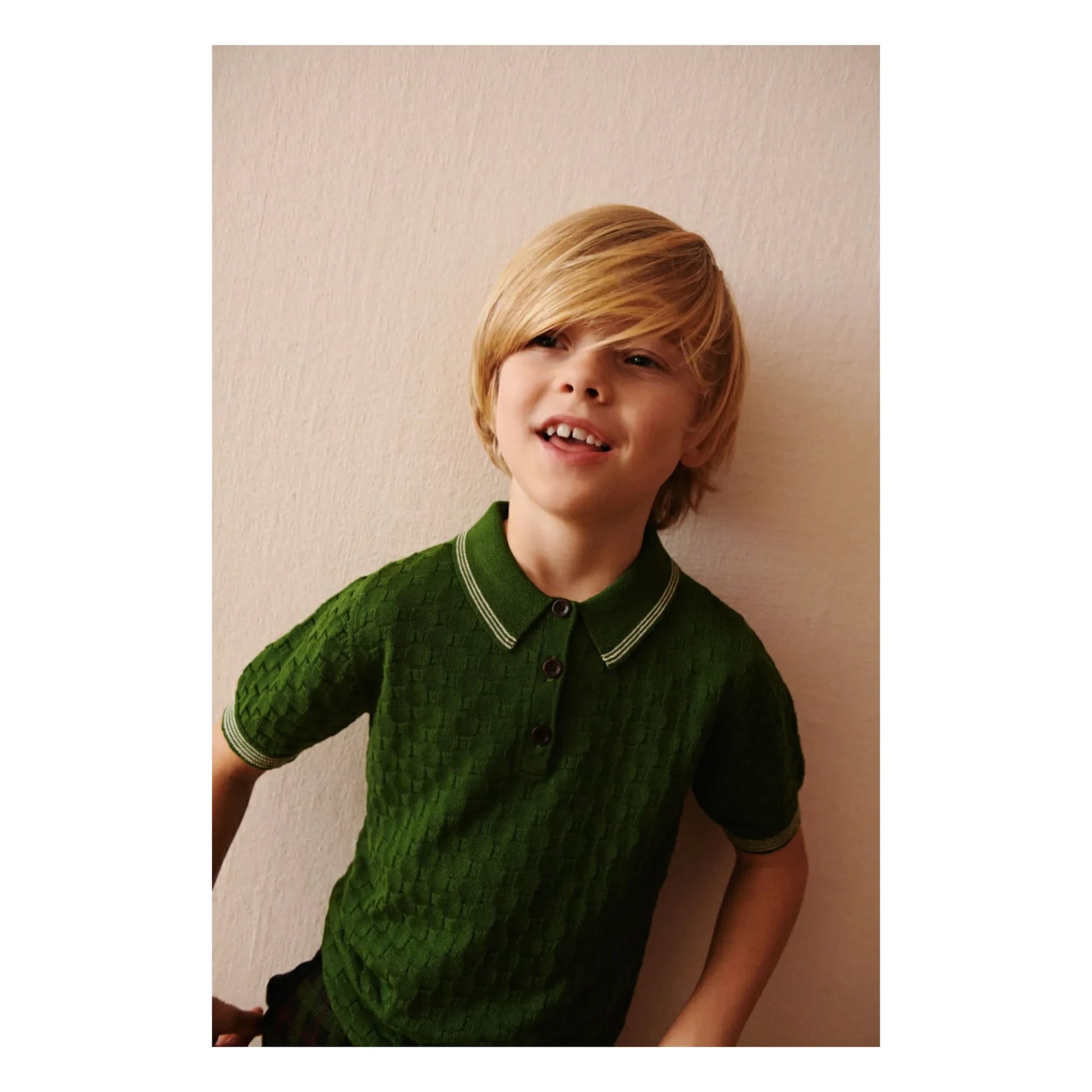 FUB - Polo MC Merino wool | Green