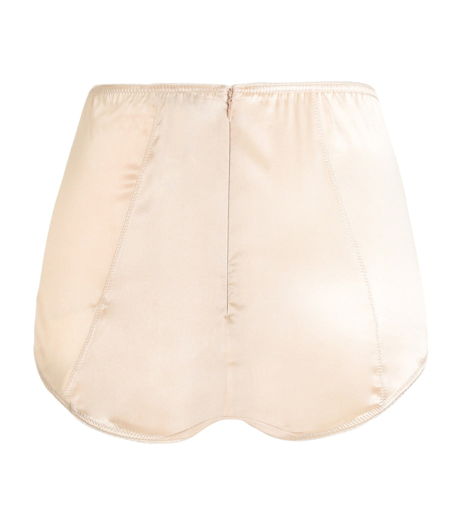 Dolce & Gabbana Multi Stretch-Silk Satin High-Waist Briefs