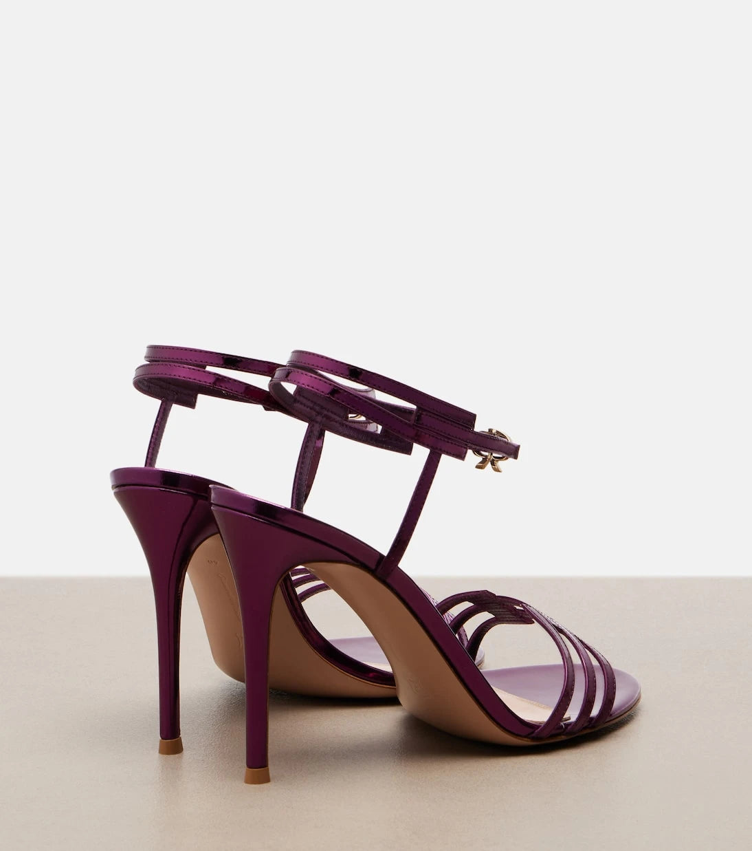 Gianvito Rossi - Metallic leather sandals