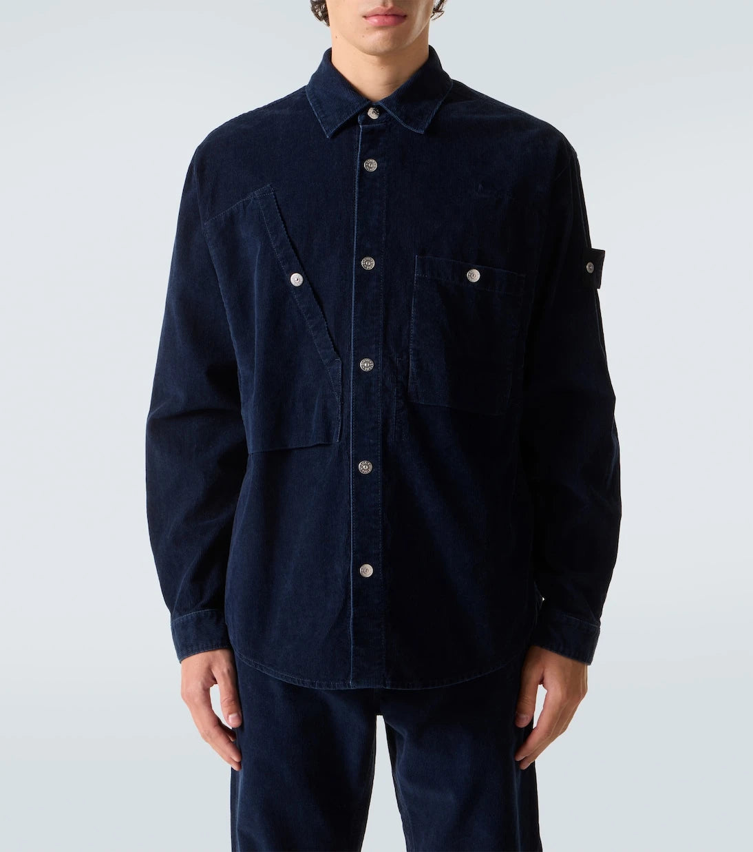 Stone Island - Compass cotton-blend corduroy overshirt
