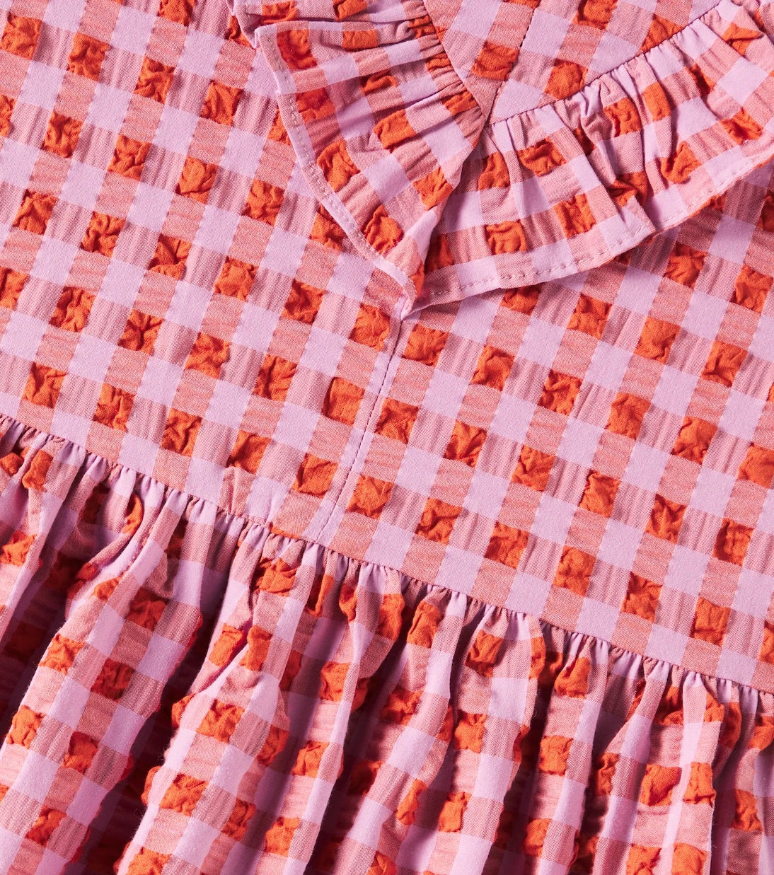 The New Society - Iris gathered cotton-blend dress