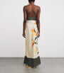 Multi Silk Floral Constance Maxi Dress