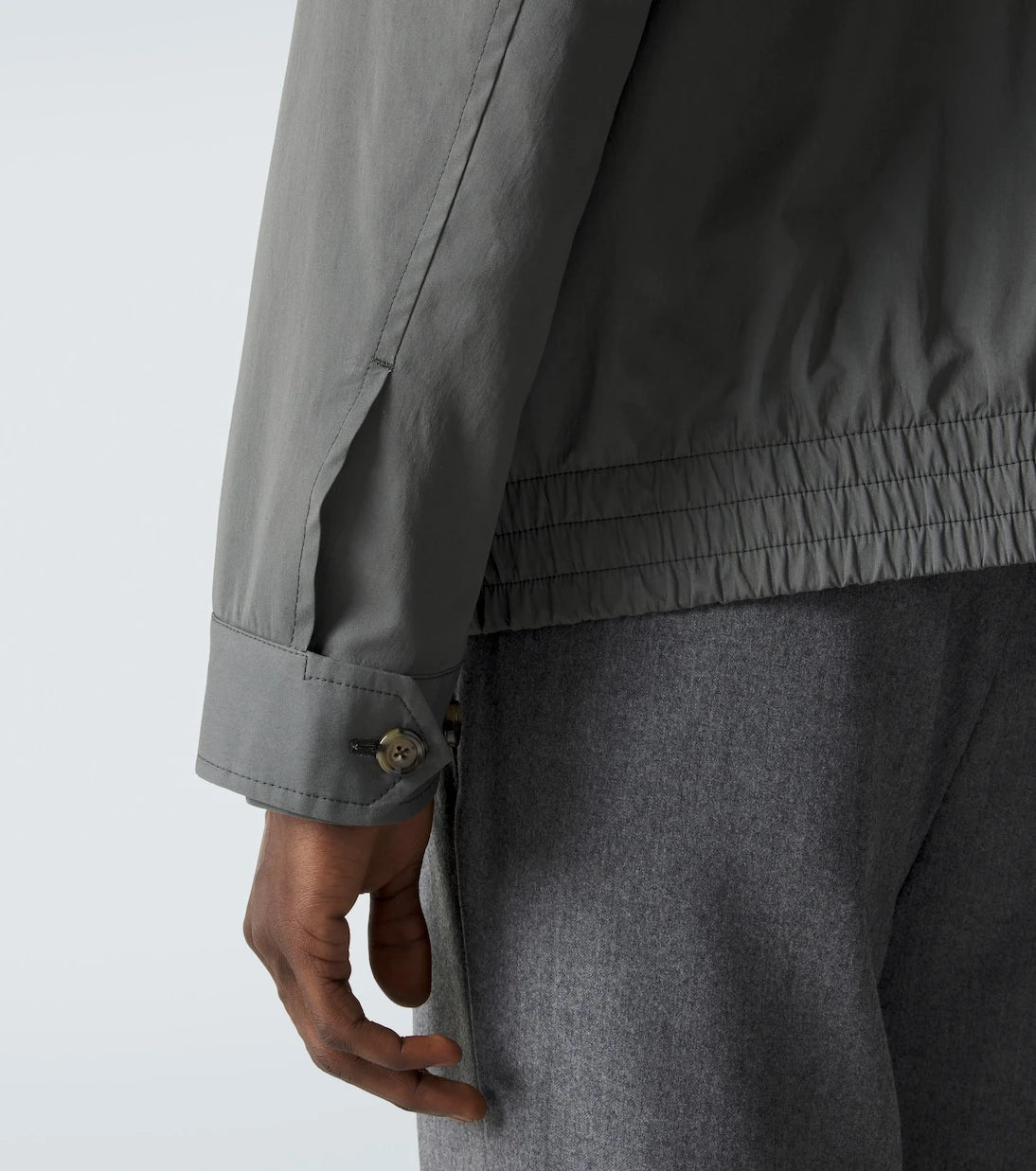 Lardini - Cotton and silk blouson jacket