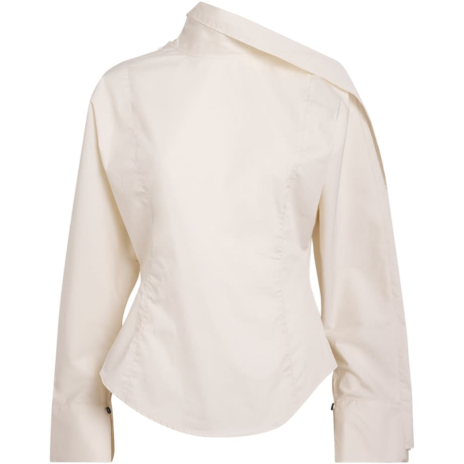 Cotton Sia Scarf Top CREMA