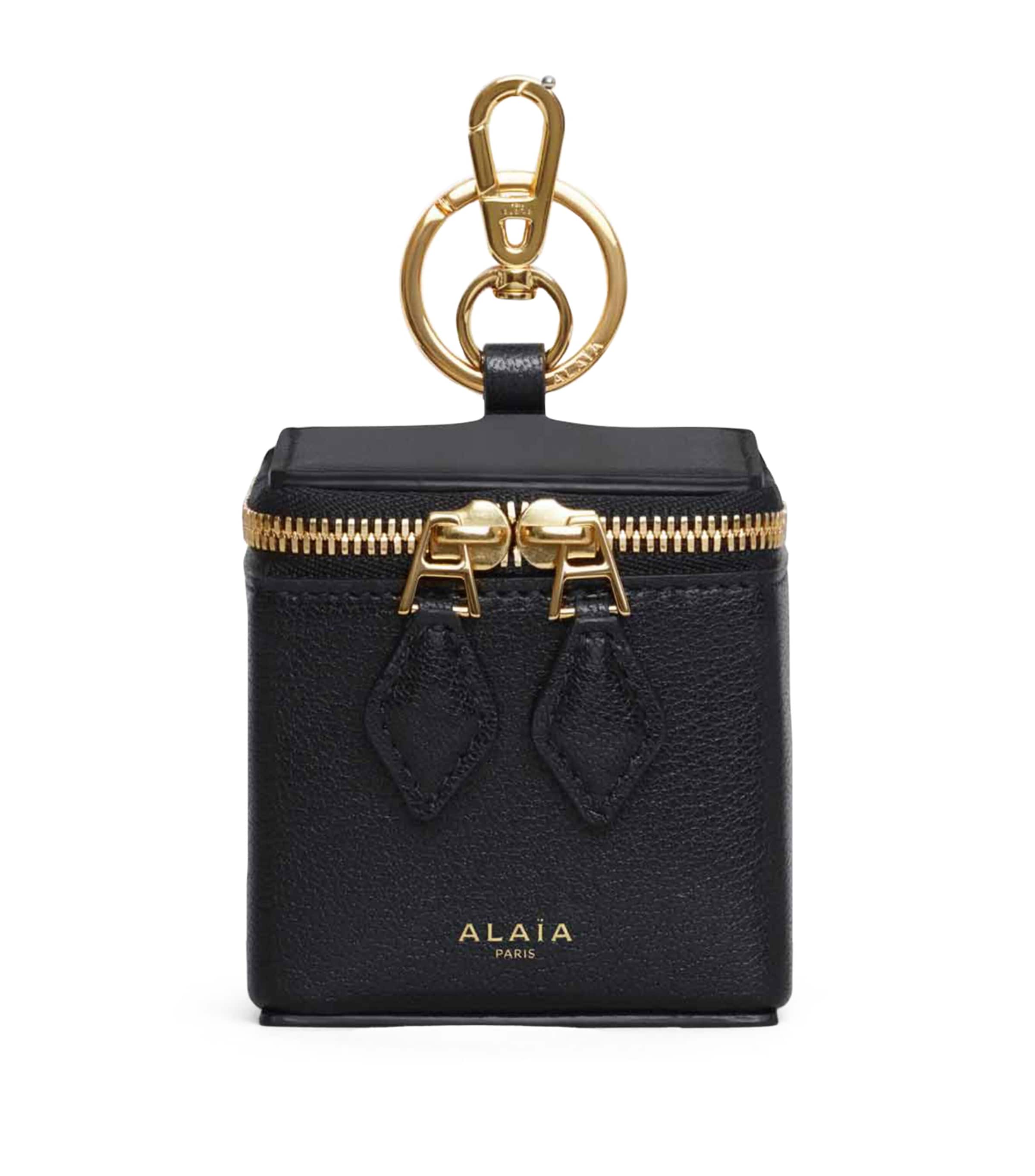 Alaïa Black Goatskin Square Coin Purse