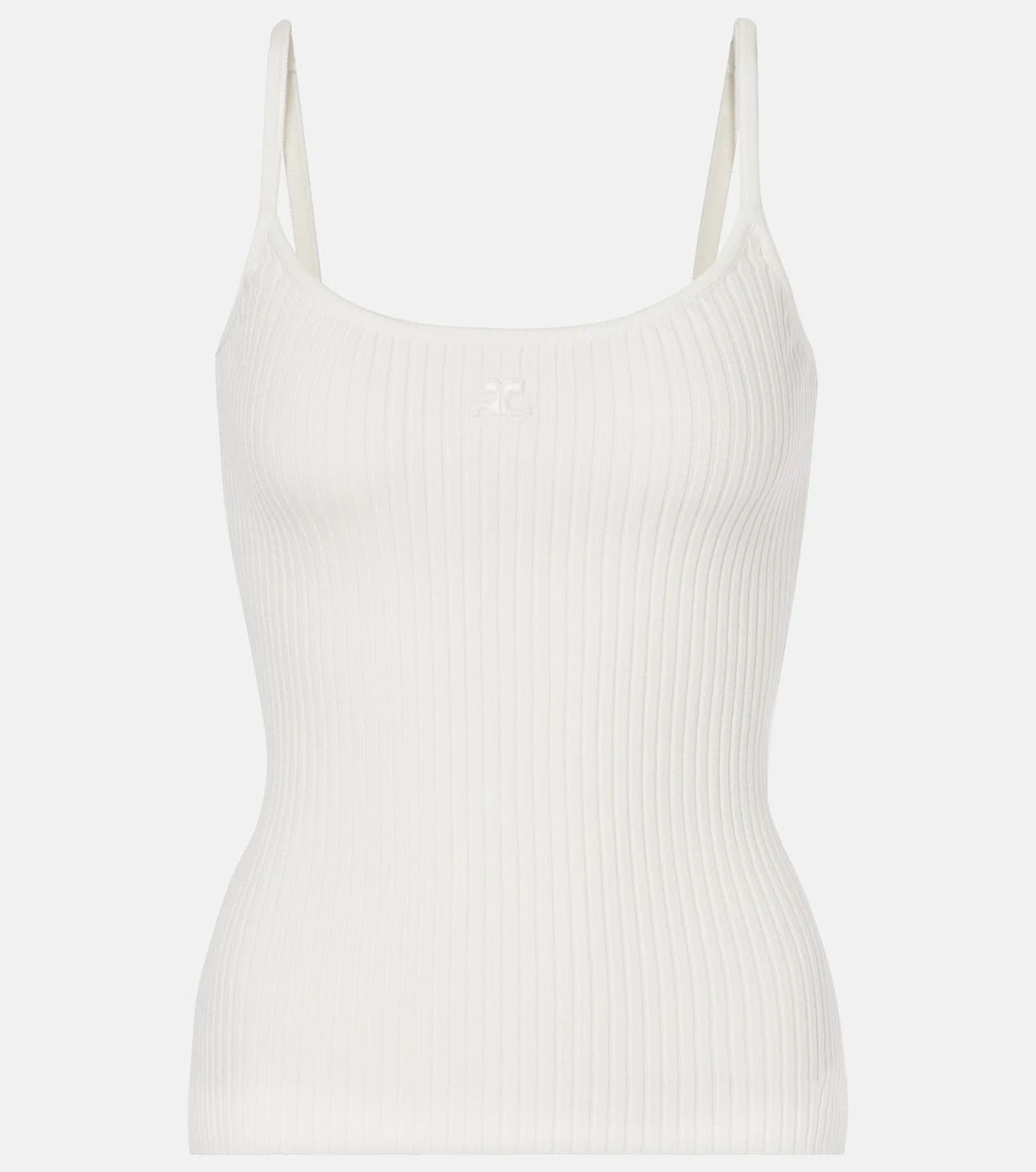 Courrèges - Reedition ribbed-knit top