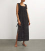 Lace-Trim Fiocchini Nightdress BLACK DEVORE