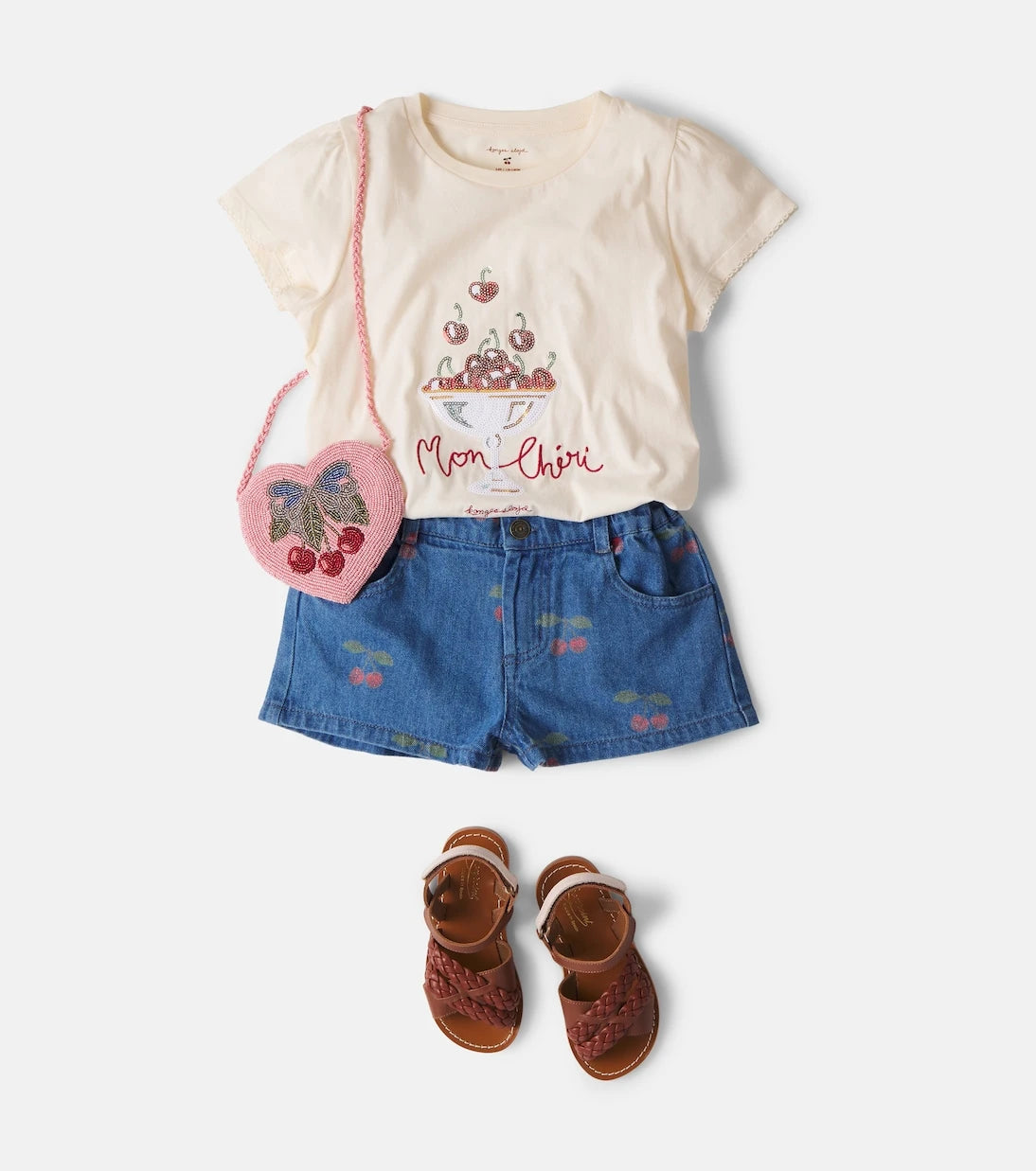 Konges Sløjd - Magot printed denim shorts