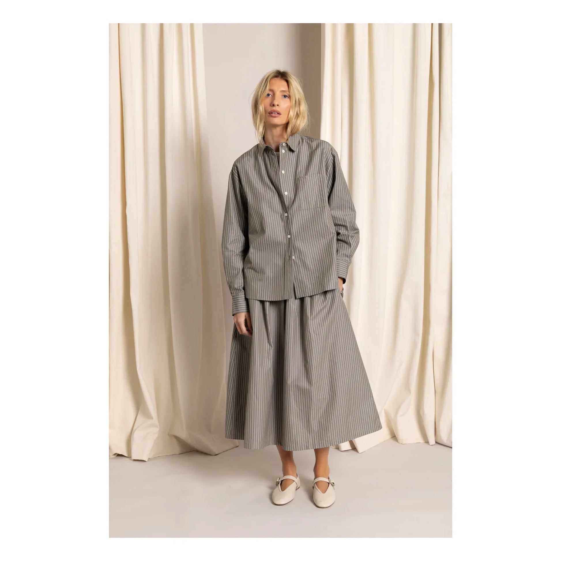 Smallable Woman - Kanel Striped Shirt | Grey