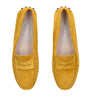 Yellow Suede Gommino Driving Shoes