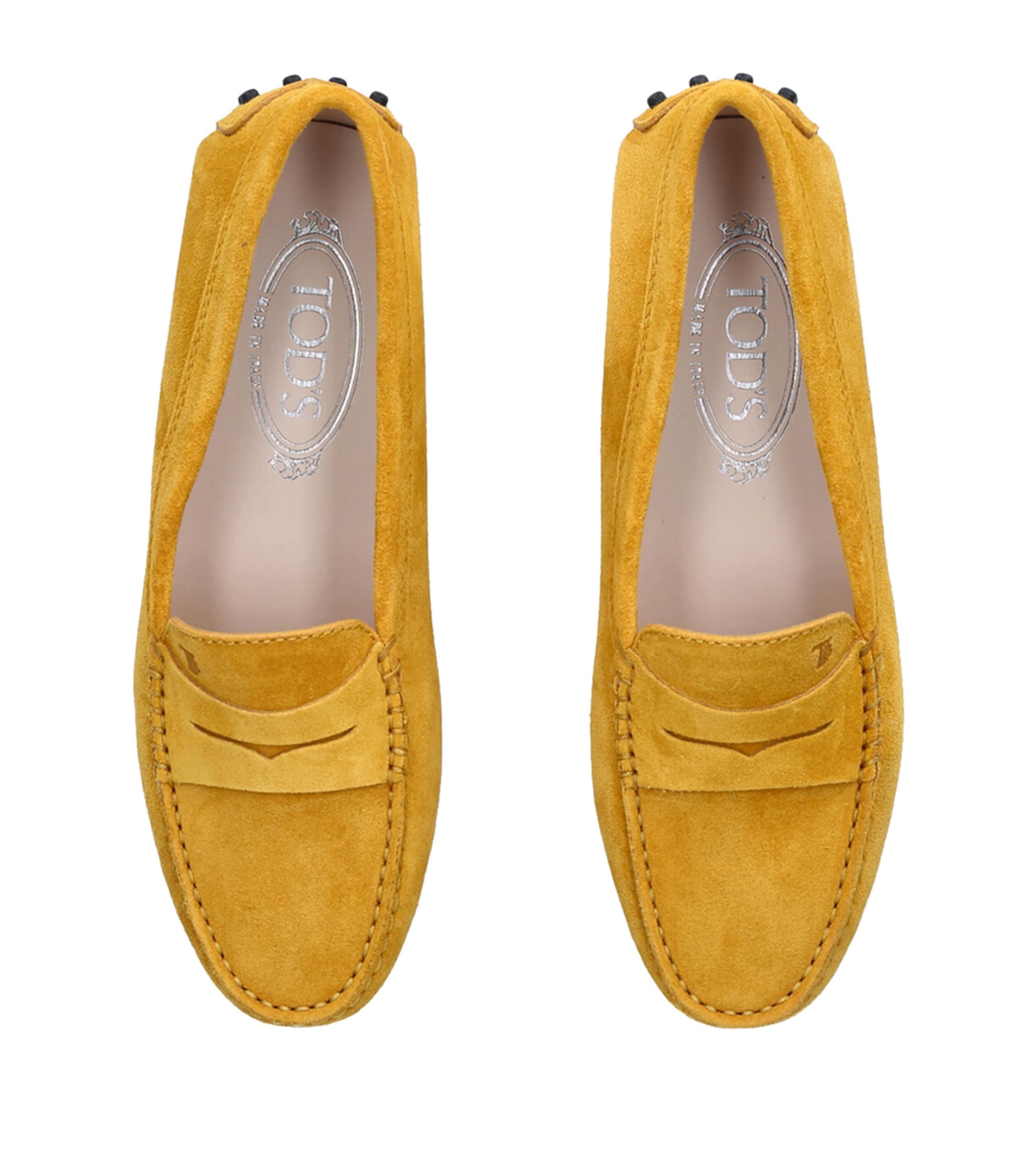 Yellow Suede Gommino Driving Shoes