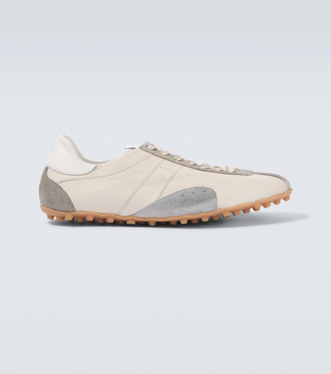 Maison Margiela - حذاء سنيكرز Sprinters من الجلد بتفاصيل شمواه