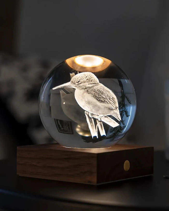 Gingko Design Amber Crystal Light LED Lamba