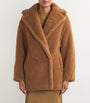 Alpaca-Blend Short Teddy Coat