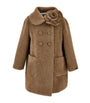 Flower-Appliqué Double-Breasted Coat (2-12 Years)