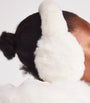 Yves Salomon White Rex Rabbit Fur Earmuffs