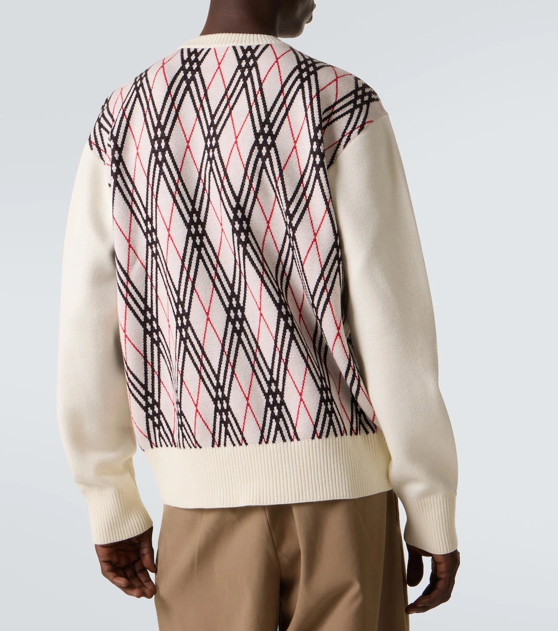 Burberry - Argyle jacquard sweater