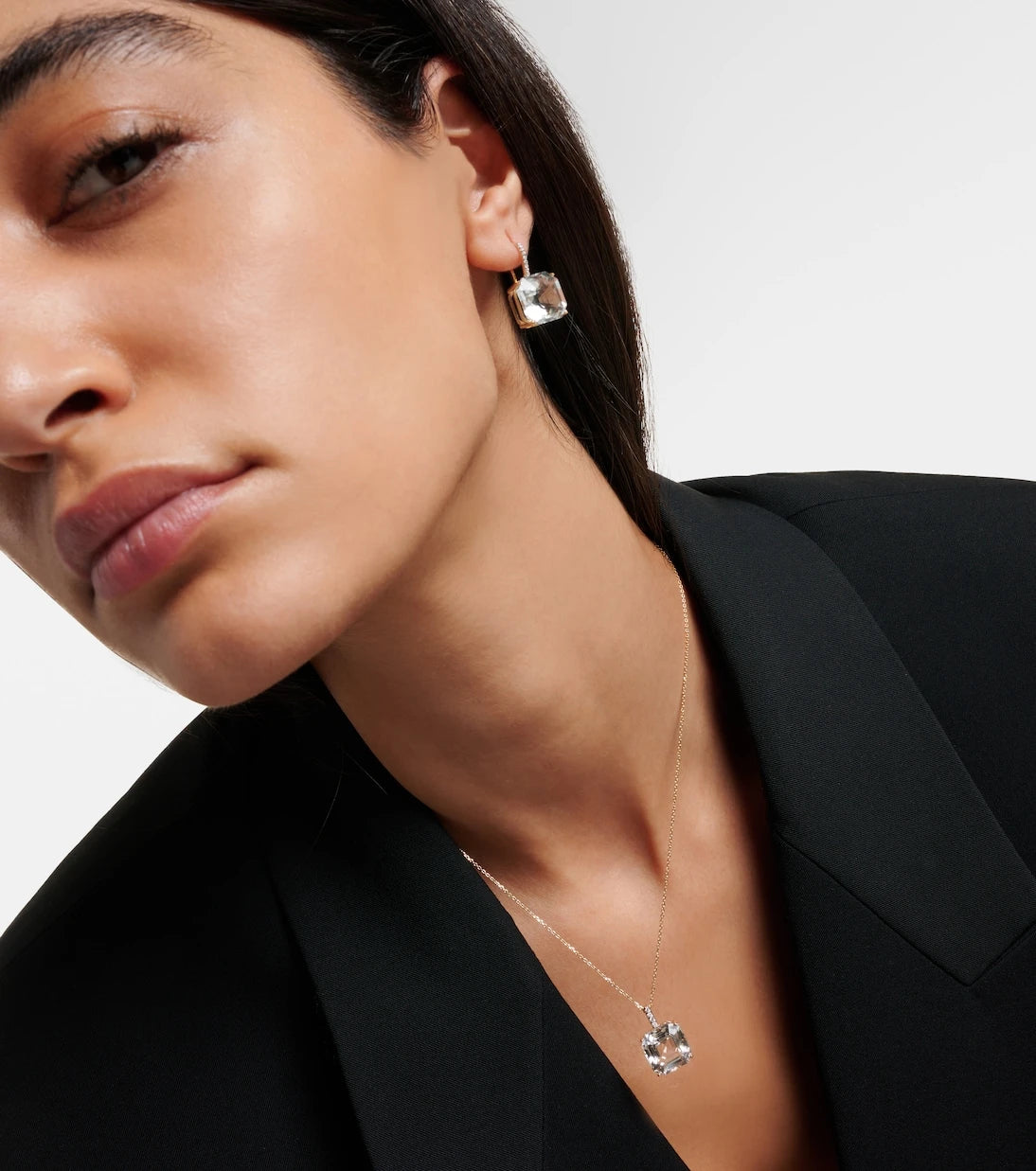 Mateo - 14kt gold necklace with topaz and diamonds