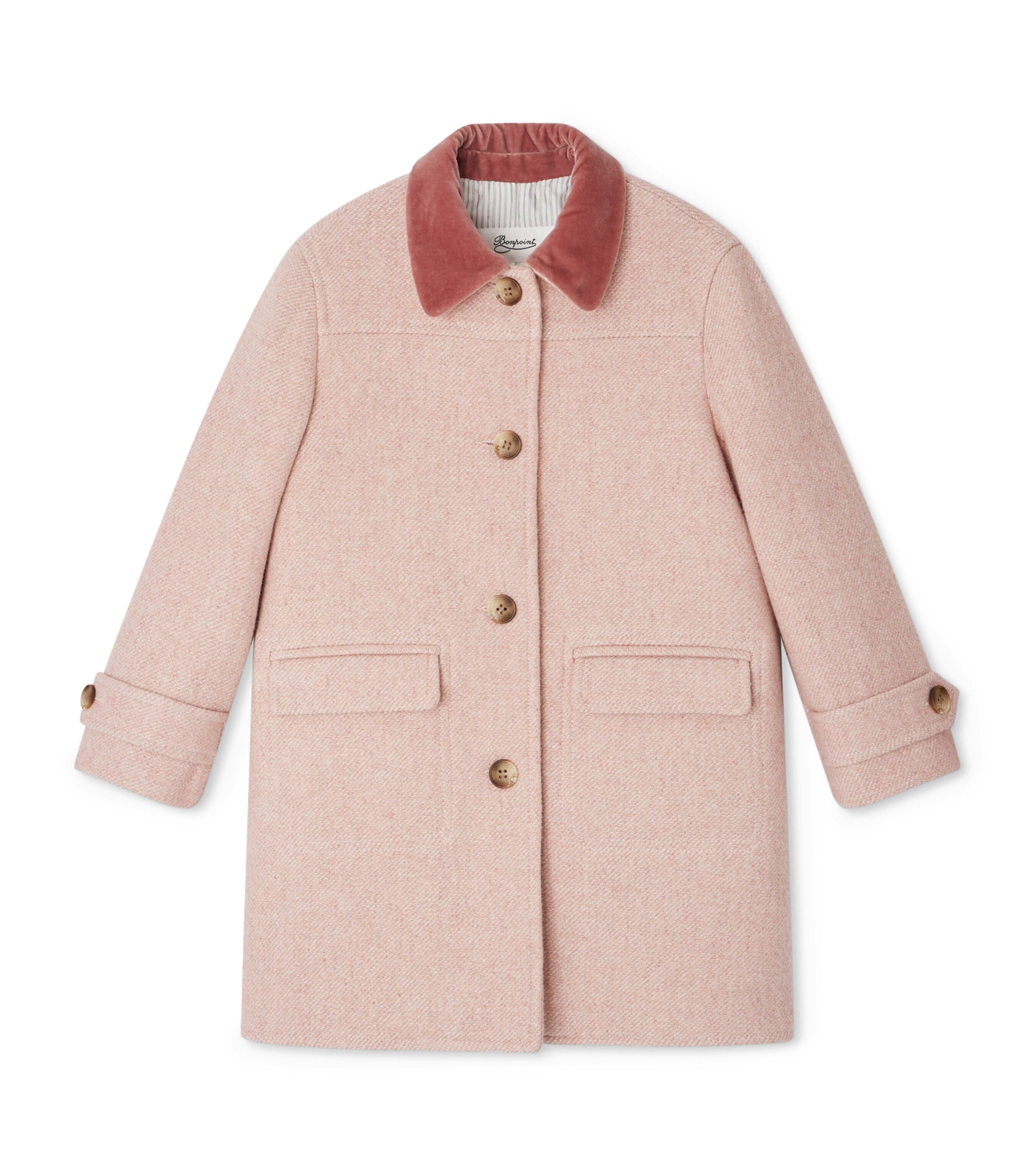 Wool-Blend Collared Coat (10-14 Years)