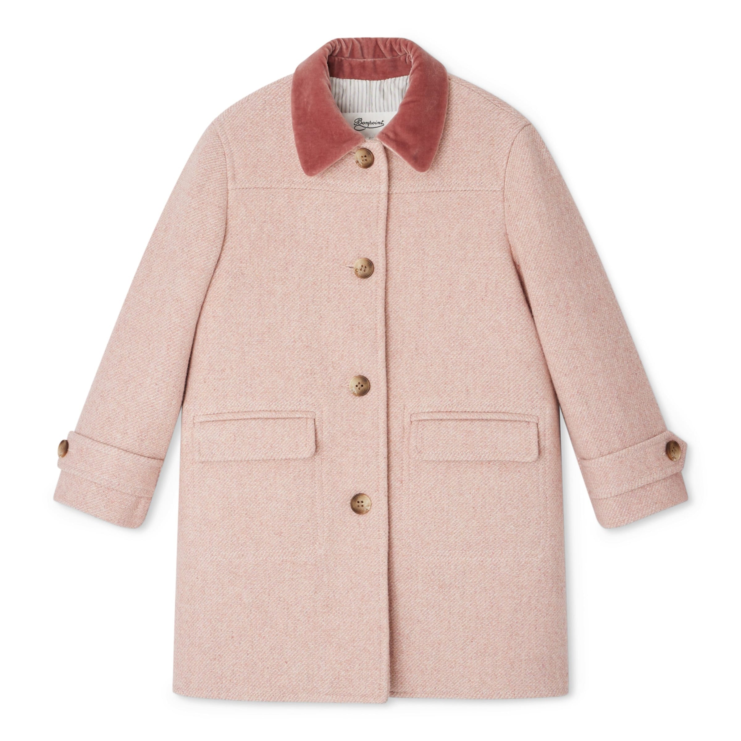 Wool-Blend Collared Coat (8 Years)