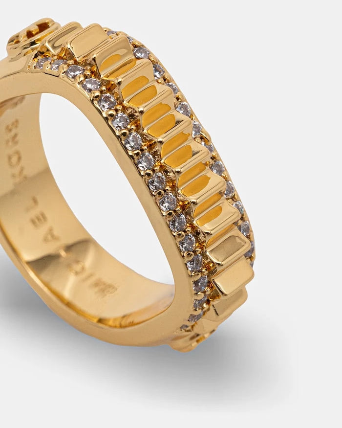Michael Kors kadın altın kaplama zirkon yüzük