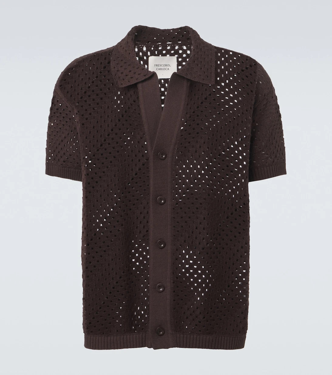 Frescobol Carioca - Pinto crochet cotton shirt