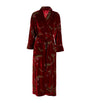 Red Embroidered Velvet Robe