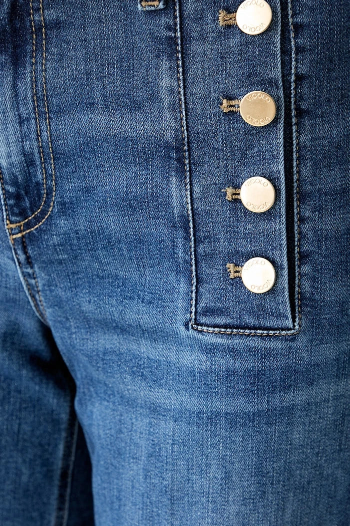 ViCOLO wide leg kadın kot pantolon