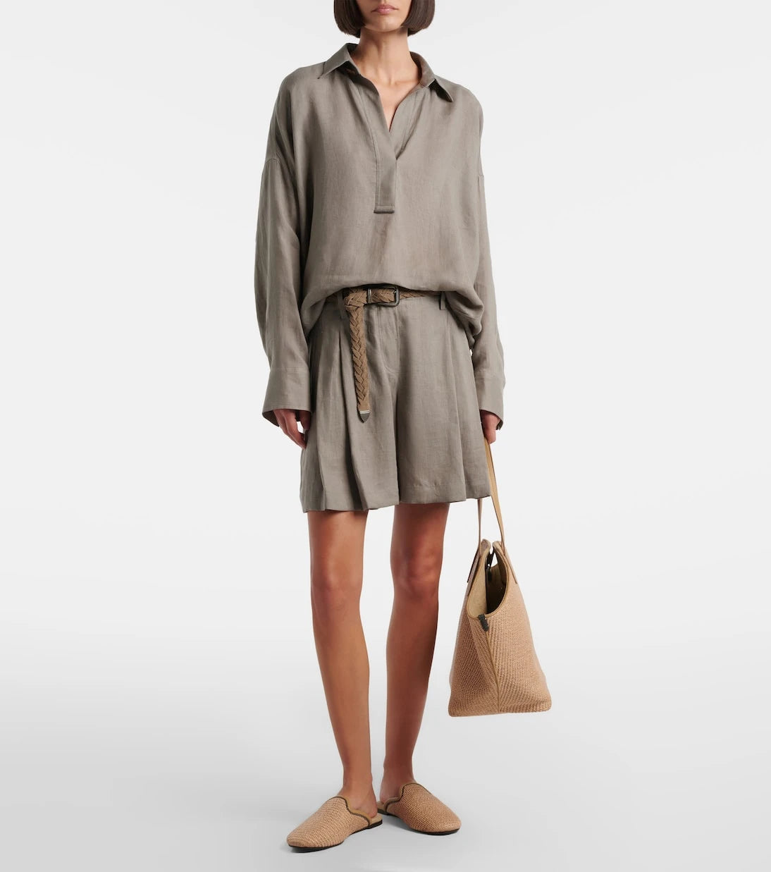 Brunello Cucinelli - Oversized linen shirt